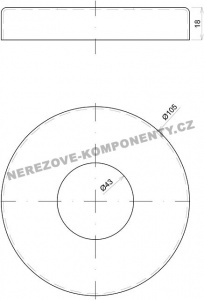 Kappe der oberen großen Verankerung - Geländerpfosten 42,4 mm