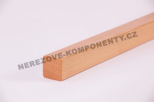 Holzhandlauf Buche eckig 45x40 mm - 2 m