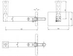 Handlaufhalter - eckiger HM