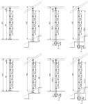 Edelstahlpfosten 42,4 mm - ober- Stab 12 mm