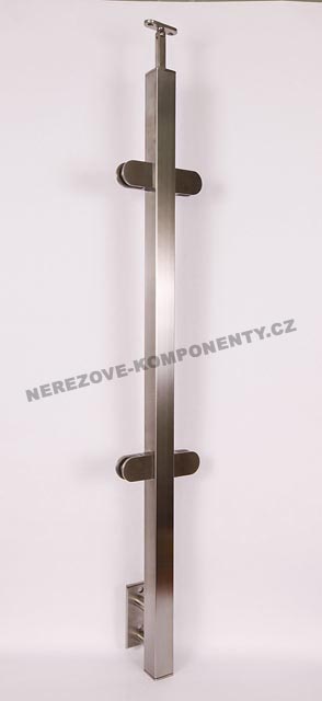 Edelstahlpfosten 42,4 mm - ober- Stab 12 mm